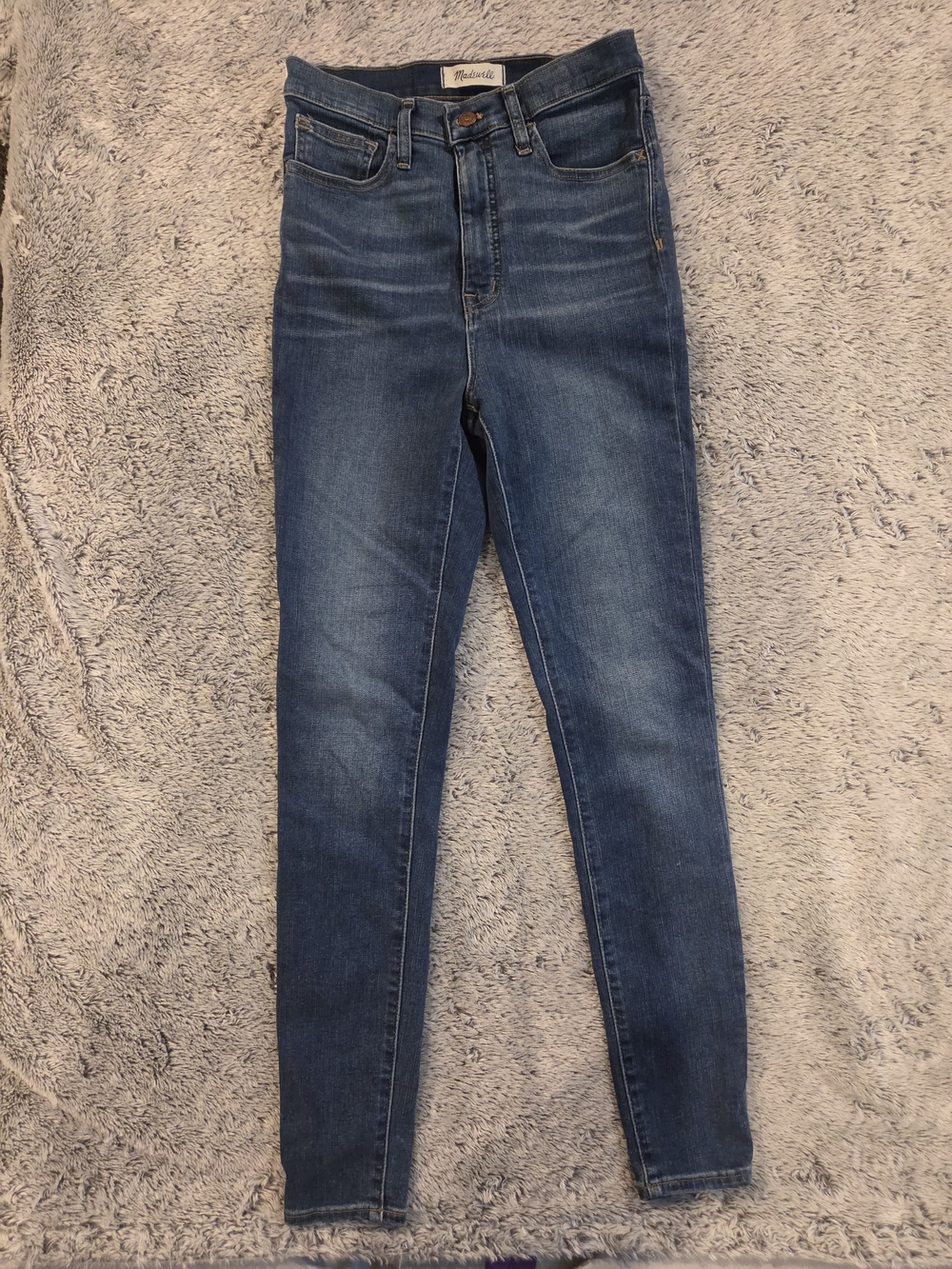 Madewell High-Rise Skinny Jeans in Medium Blue Wash Sz 28